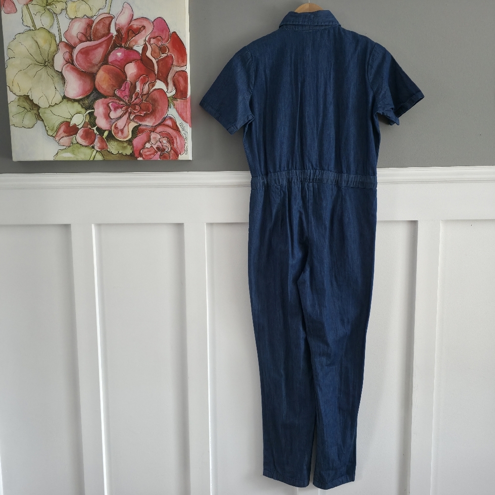 On S’en Fout des Garçons Blue Cotton Jumpsuit – Size 12 - Picture 7 of 16